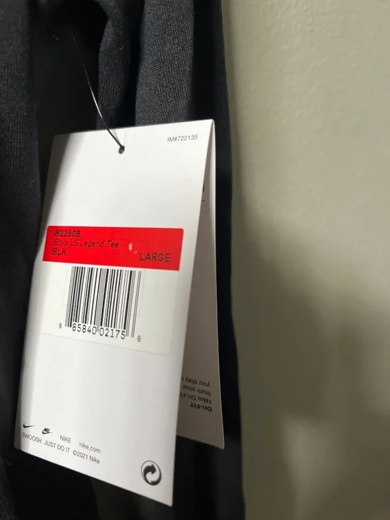 New B22506 Boys LS Legend BLK - Picture 3 of 5